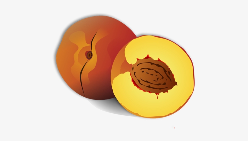 Free Fruit Clipart - Custom Peach Throw Blanket, transparent png #2626638