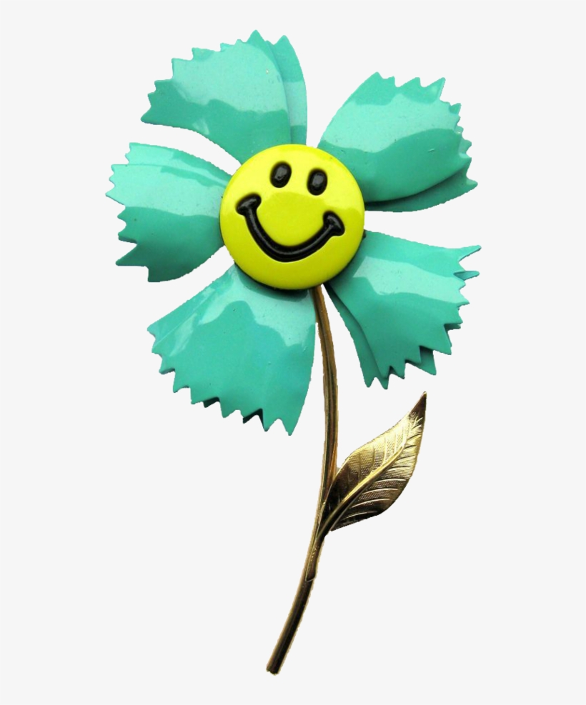 Smileys Clipart Sunflower - Flower With Smiley Face, transparent png #2626963