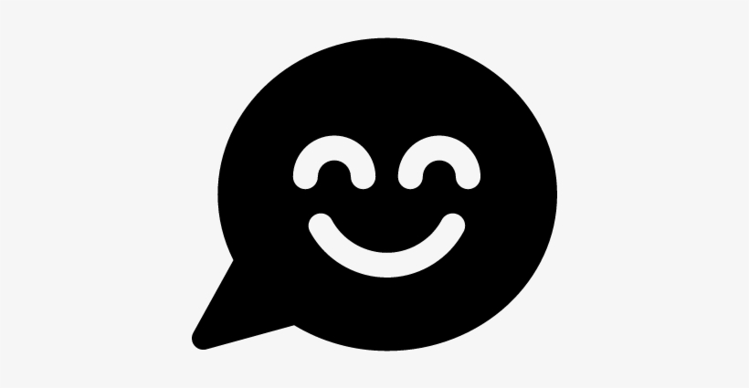 Smiley Inside Speech Bubble Vector - Smiley Speech Bubble, transparent png #2626992