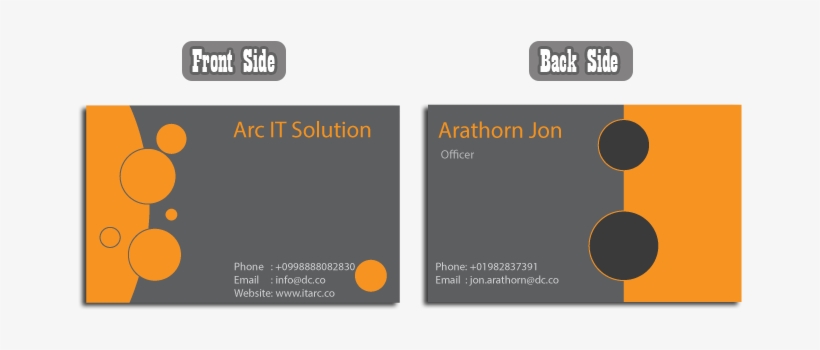 It Solution Company Business Card - Circle, transparent png #2627229