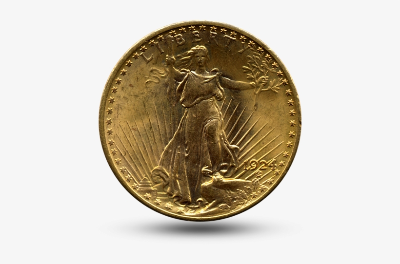 $20 Saint Gaudens Gold Double Eagle - Coin Usa, transparent png #2627534
