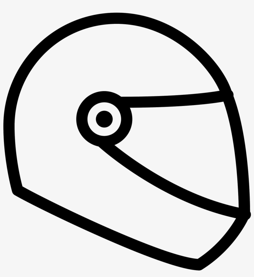 Motorbike Helmet Icon - Helmet Icon Png, transparent png #2628161