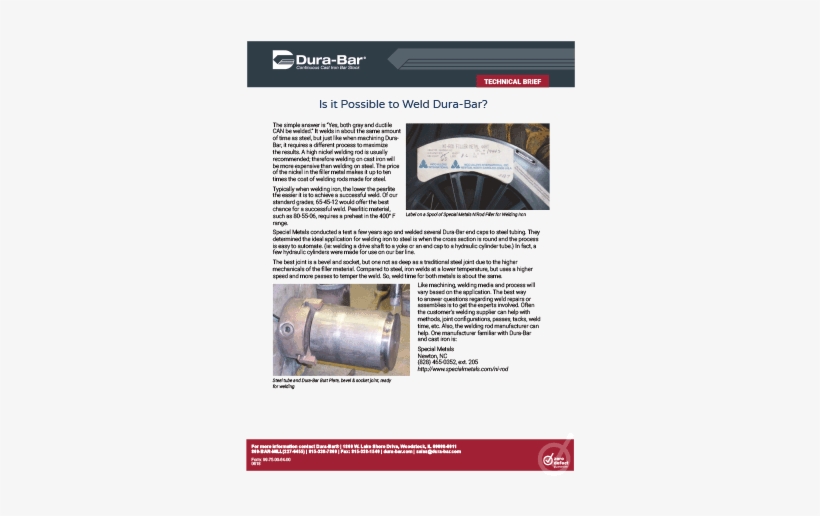 Is It Possible To Weld Dura-bar - Steel, transparent png #2628312