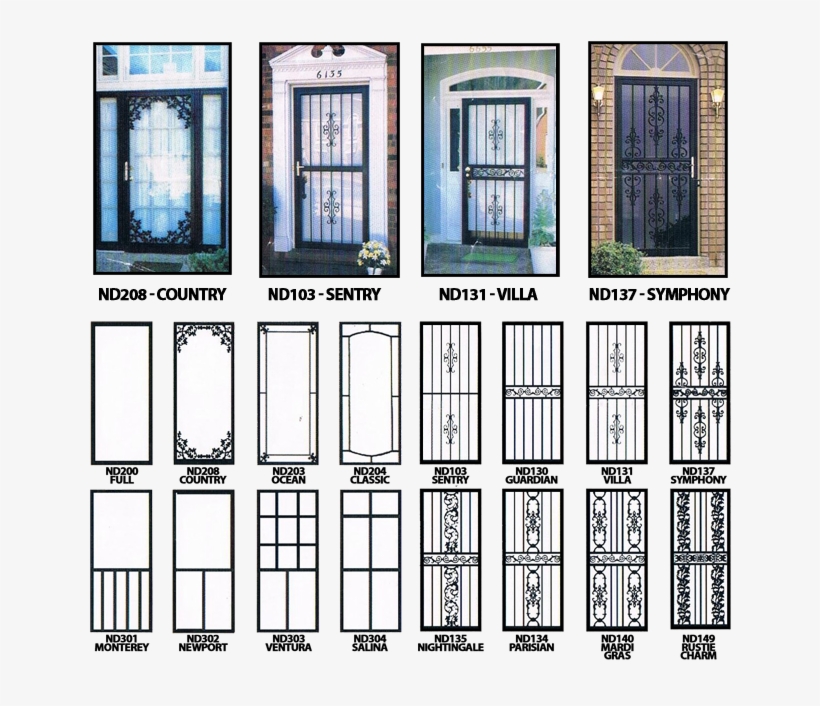 Cool Metal Security Screen Doors With Iron Door Parts Wrought