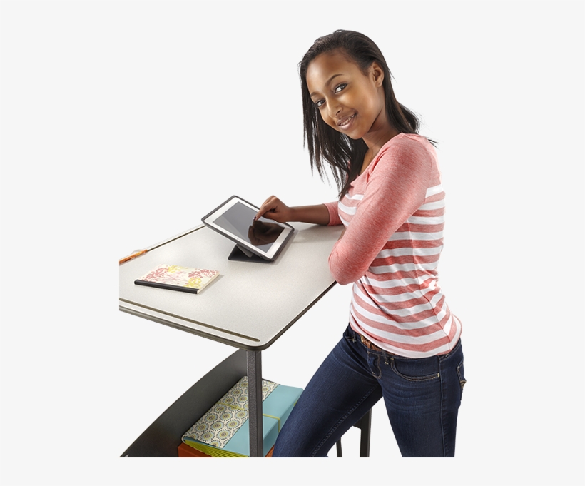 The Alphabetter Desk Is Making The News With Its Unique - Standing Desk Student Png, transparent png #2628985