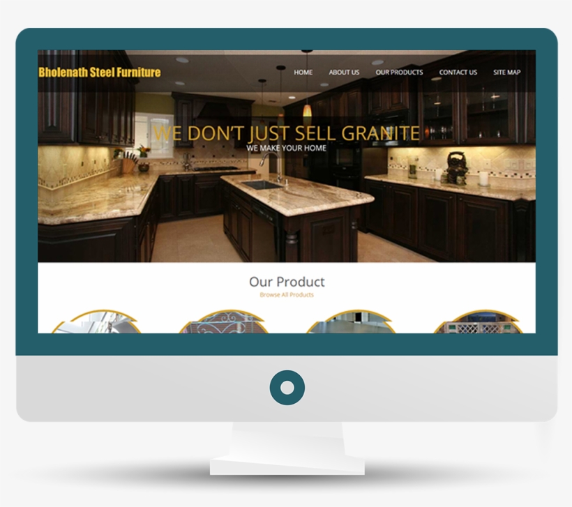 December 23 - Golden Lightning Granite With Black Cabinets, transparent png #2629185