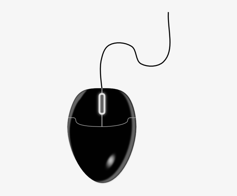 Black Mouse Clip Art - Computer Mouse Clipart Png, transparent png #2629579