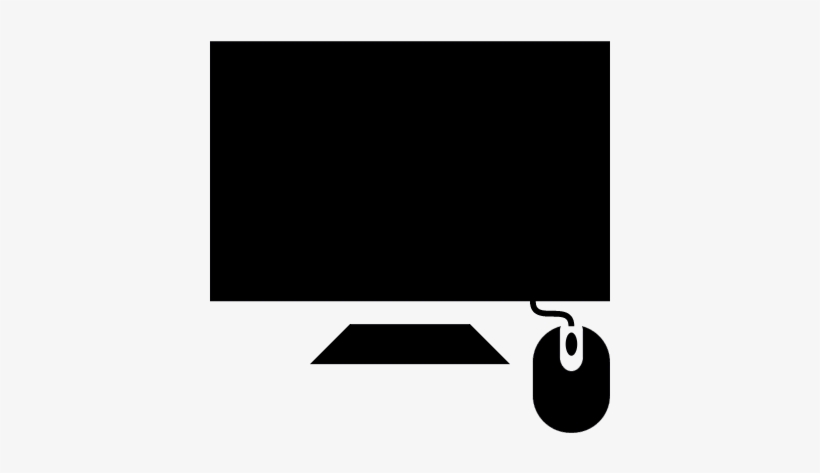 Desktop Computer Monitor And Mouse Vector - Monitor And Mouse Png, transparent png #2629623