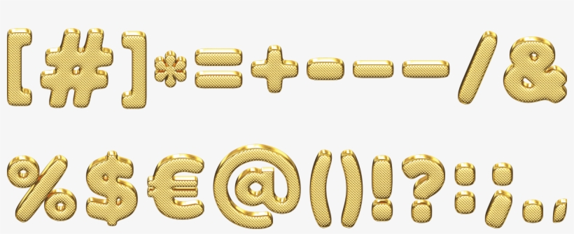 Gold 3d Font Alphabet - Alphabet, transparent png #2629948