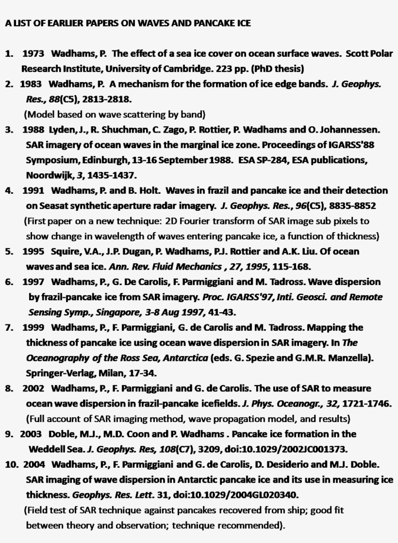 Waves And Pancake Ice - Document, transparent png #2629974