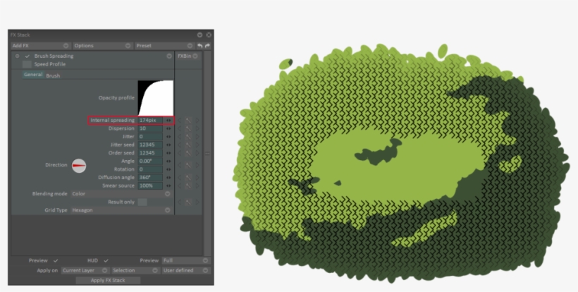 Example With The Brush Leaves - Bush Drawing Png, transparent png #2630231