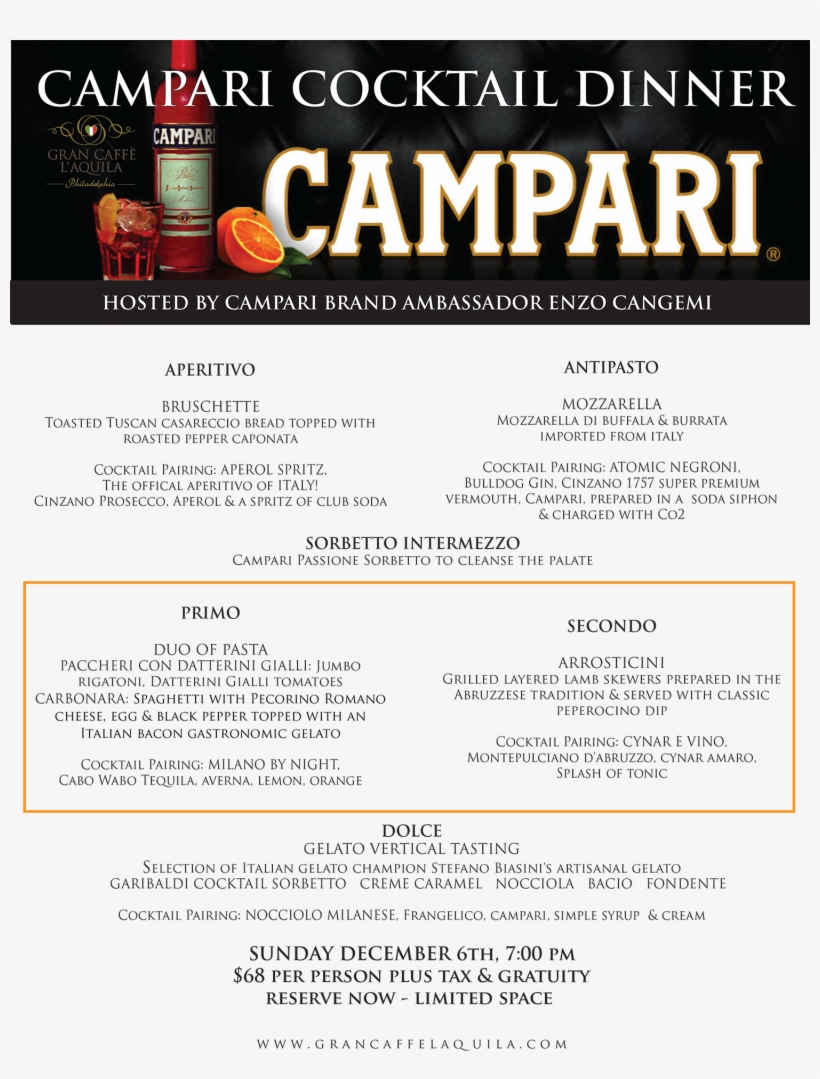 An Evening With Campari2 - Gruppo Campari Campari Aperitivo, transparent png #2630585
