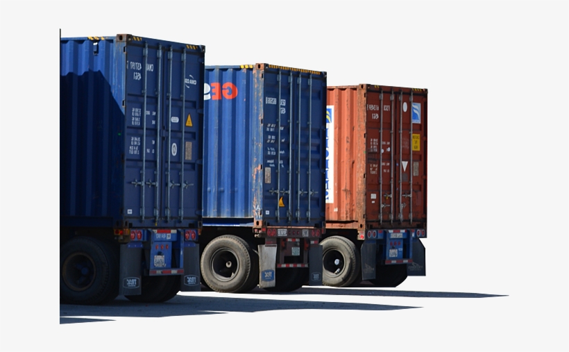 Container Freight Services - Trailer Truck, transparent png #2630670