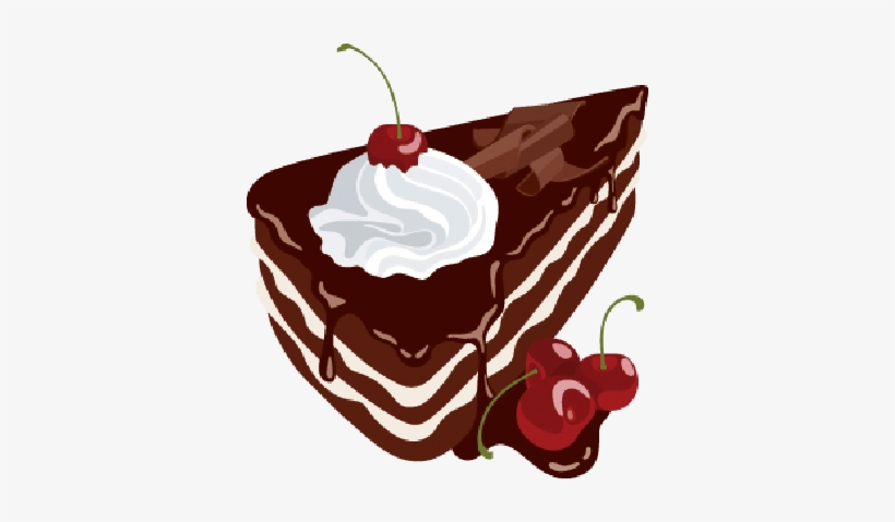 Black Forest Cake Vector, transparent png #2630769