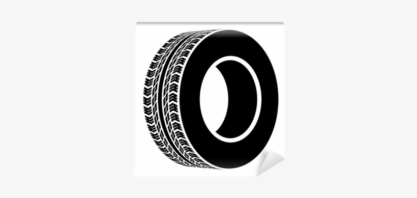 Vector Black Terrain Tyre Symbol Wall Mural • Pixers® - Bridgestone Ecopia Ep422 Plus All-season Radial Tire, transparent png #2630830