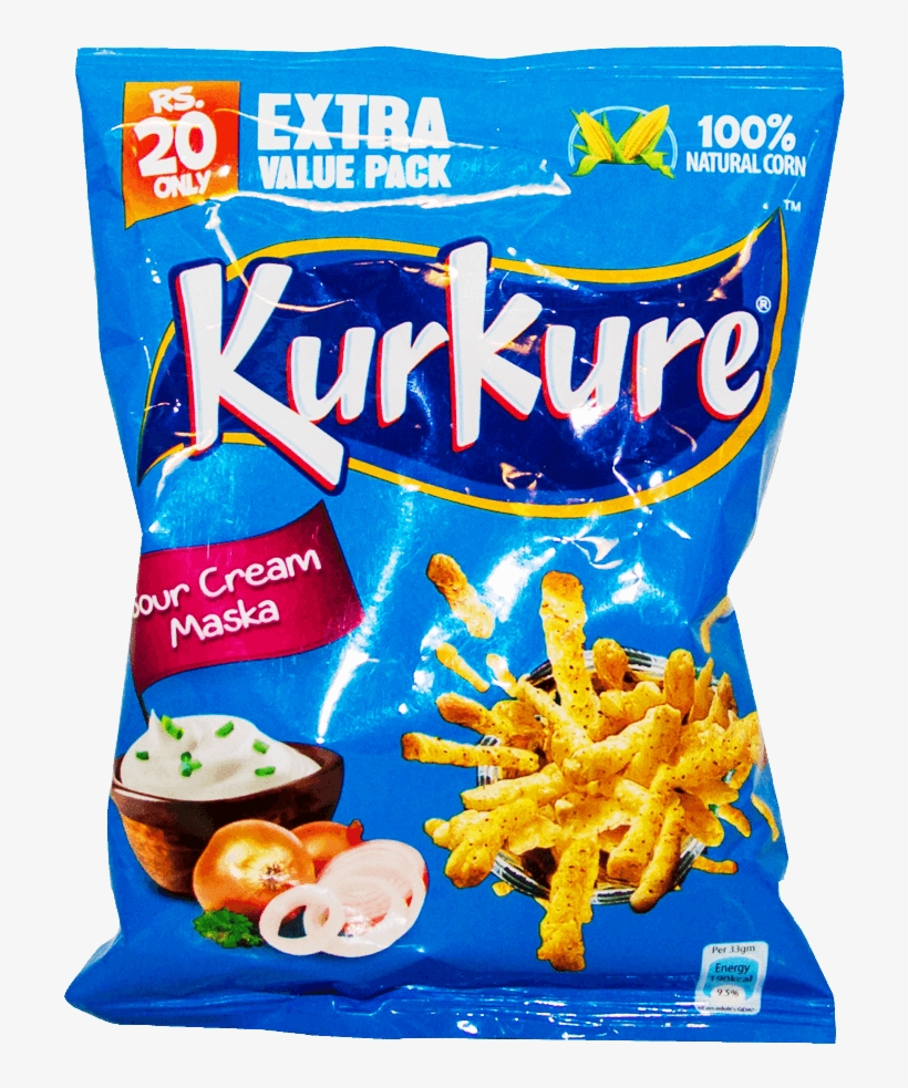 Kurkure Extra Value Pack Sour Cream Maska Chips - Kurkure Chutney Chaska Chips, transparent png #2632193