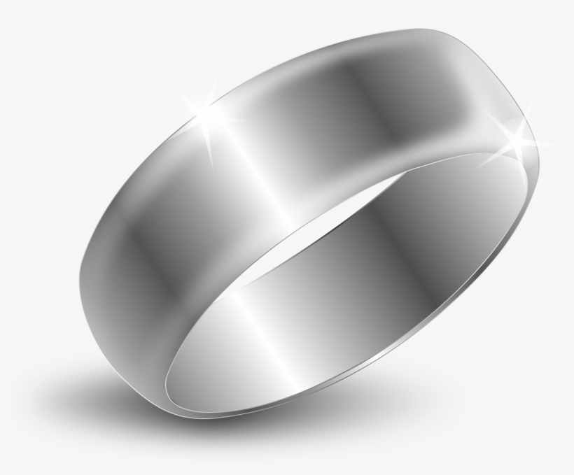 Open - Silver Ring Clip Art, transparent png #2632216