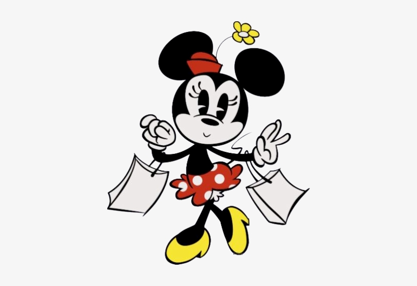 Cartoonminshop - Minnie Mouse Shopping Gif, transparent png #2632961