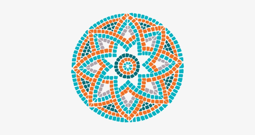 Greek Mosaic Colour Full Colour Glass Gobo - Bead, transparent png #2633154