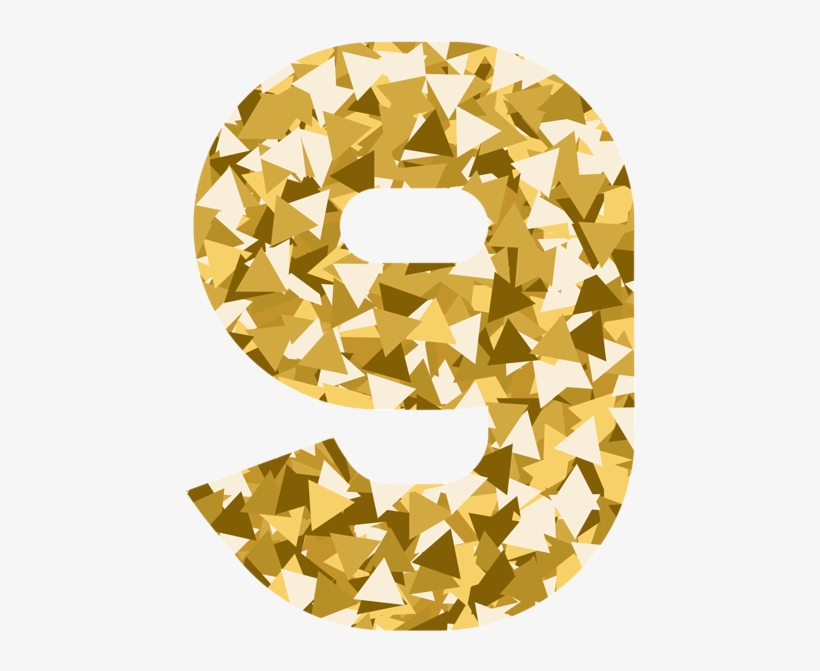 Mosaic Style Number Nine Png Clip Art Image - Clip Art, transparent png #2633276