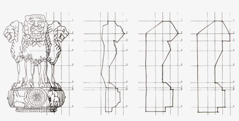 Derivation Of The Amar Veer Stambh From The National - Drawing, transparent png #2633515