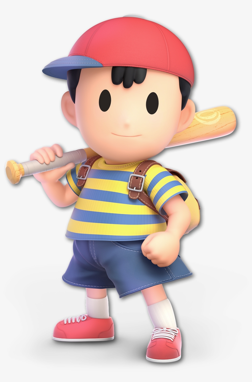 Super Smash Bros Charcter Full-body Pngs - Super Smash Bros Ultimate Ness, transparent png #2634087