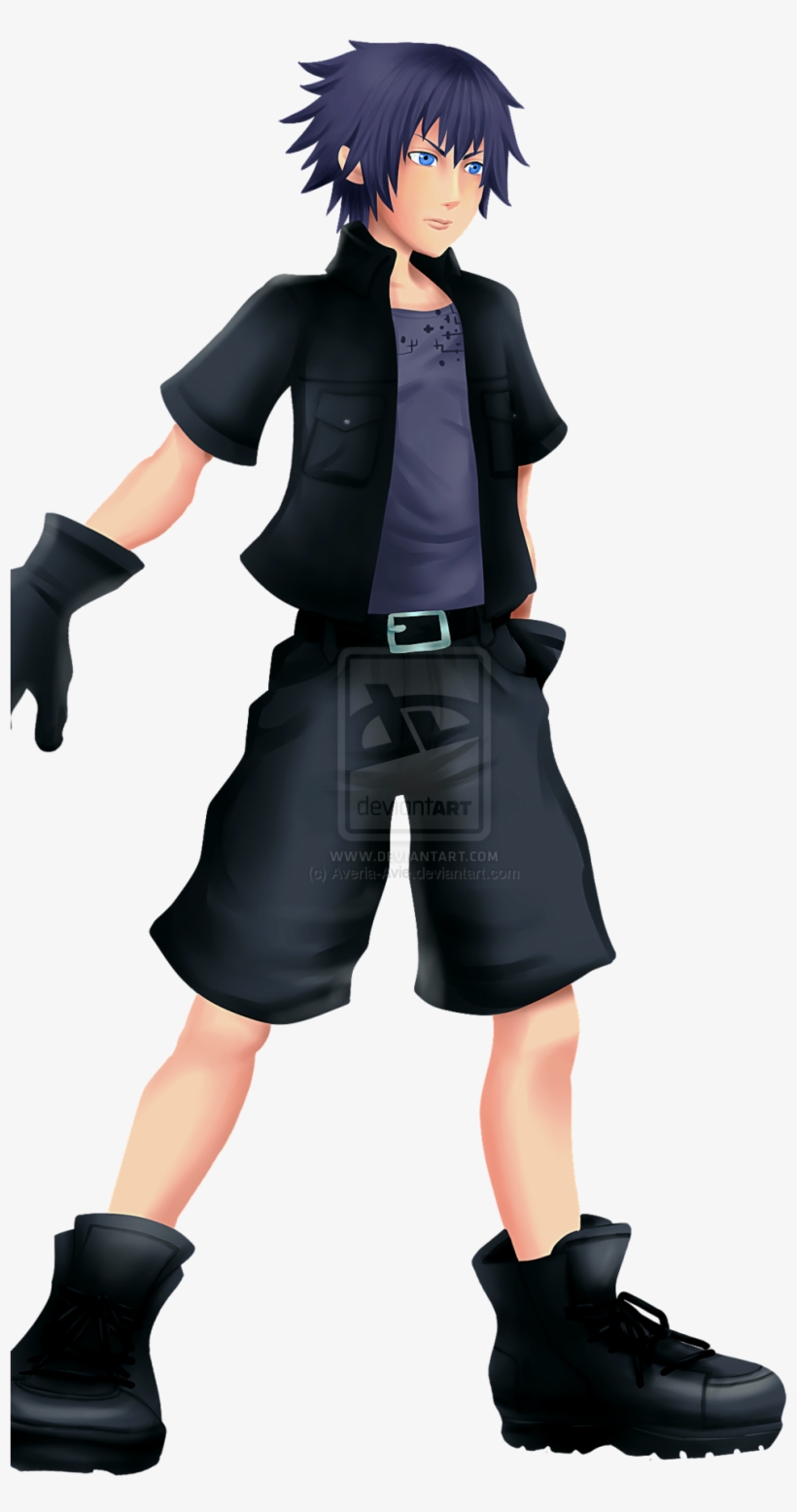 Kh Noctis By Averia-avie On Deviantart - Kingdom Hearts 3 Riku Noctis, transparent png #2634641