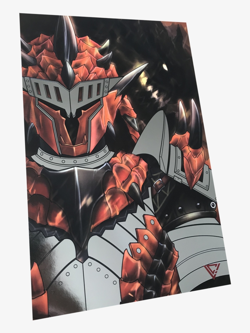 Monster Hunter Rathalos Armor Premium Silver Foil Poster - Monster Hunter, transparent png #2634726