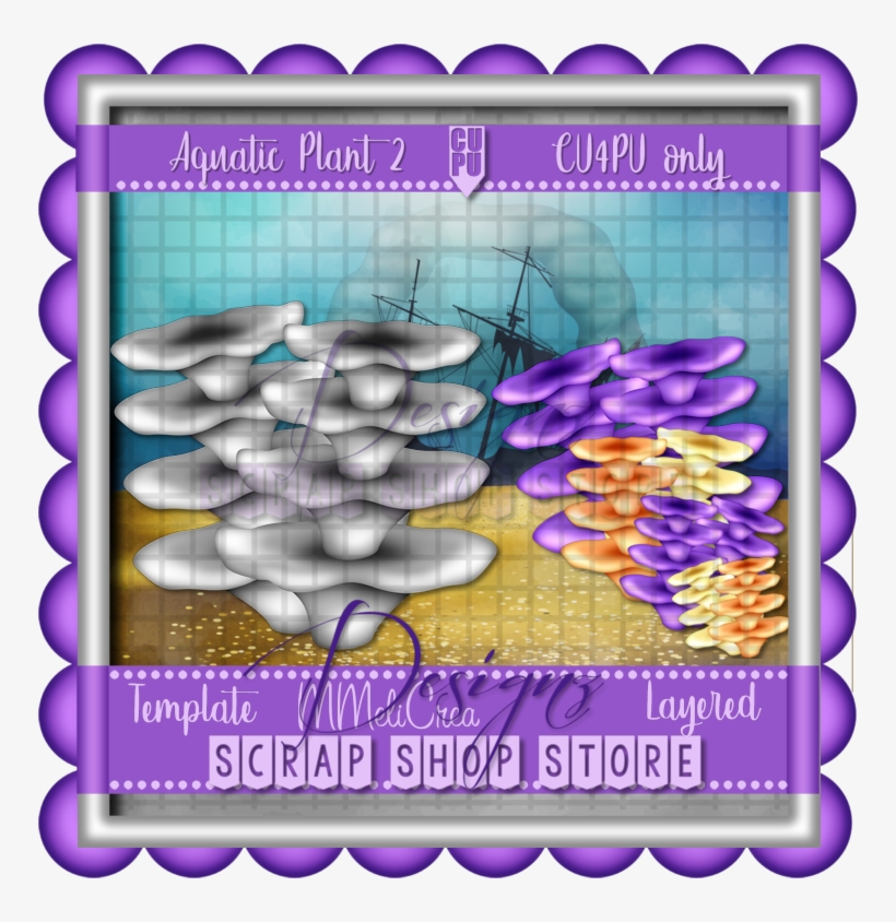 Aquatic Plant 2 Template - Aquatic Plant, transparent png #2635124