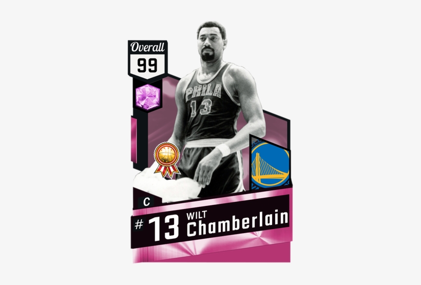 99 Overall Wilt Chamberlain On The Warriors - Pink Diamond Kevin Love, transparent png #2635364