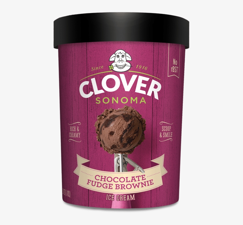 Chocolate Fudge Brownie - Clover Sonoma Ice Cream, transparent png #2635446