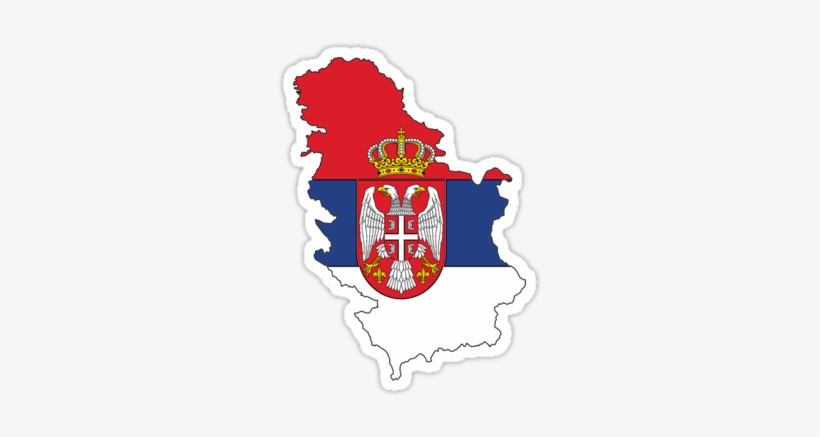 Free Blank Sticker Png - Serbia Flag And Name, transparent png #2635842