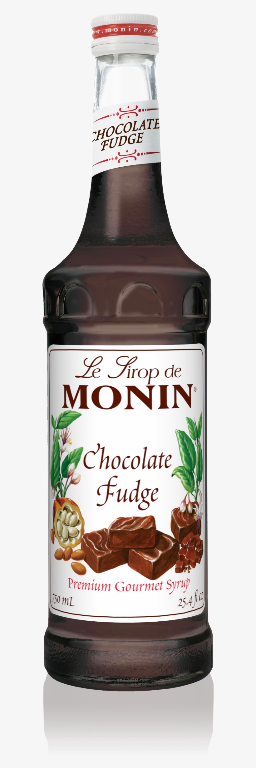 750 Ml Chocolate Fudge Syrup - Monin Violet Syrup, transparent png #2636077