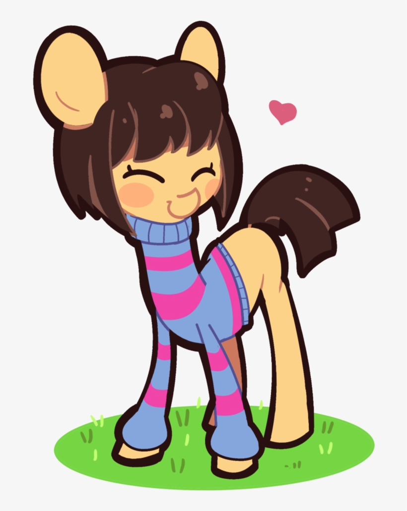 Turtlefarminguy, Frisk, Ponified, Safe, Solo, Undertale - Undertale Mlp Frisk, transparent png #2636254