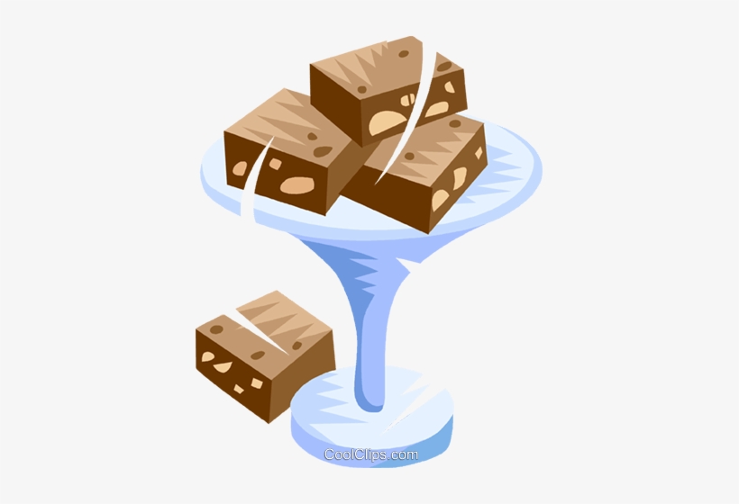 Fudge Brownies Royalty Free Vector Clip Art Illustration - Clipart Brownies, transparent png #2636276