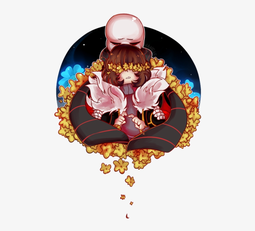 Been Camouflaged To Frisk's Skin Tone Lol - Always Be Kind Flowerfell, transparent png #2636319