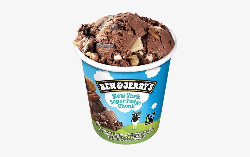 New York Super Fudge Chunk® - Ben And Jerry's Chocolate And Cherry, transparent png #2636323