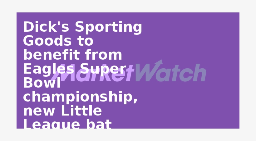 Dick's Sporting Goods To Benefit From Eagles Super - Printing, transparent png #2636466