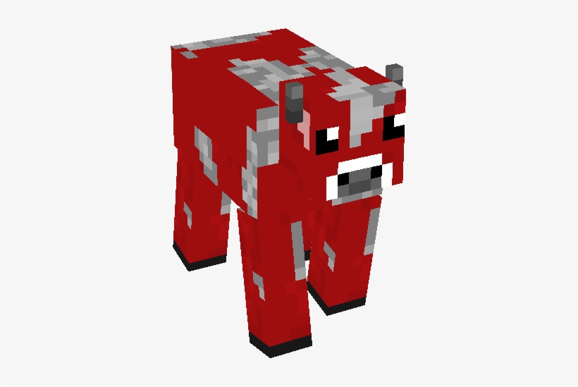 Red Cows Minecraft <b>minecraft Red Cow</b> Related - Minecraft Blue Cow, transparent png #2636534
