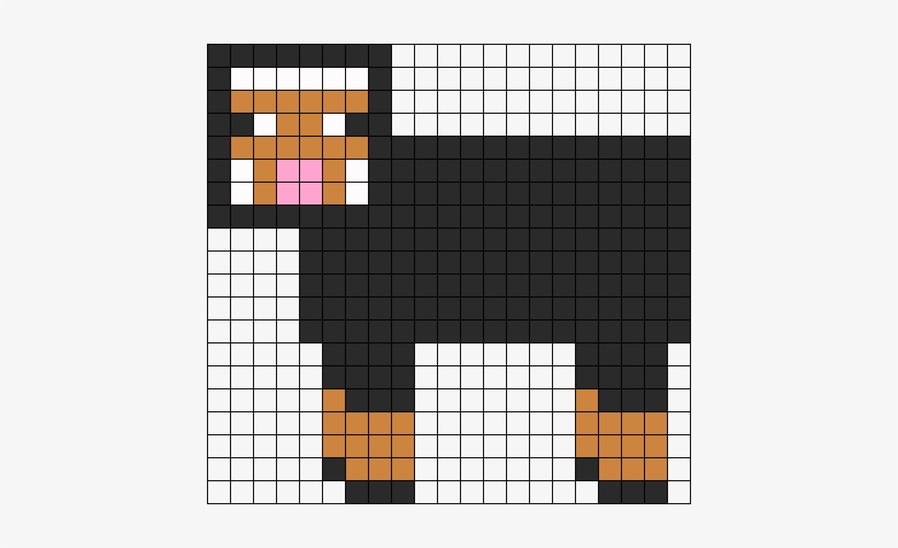 Minecraft Black Sheep - Minecraft Pixel Art Sheep, transparent png #2636880