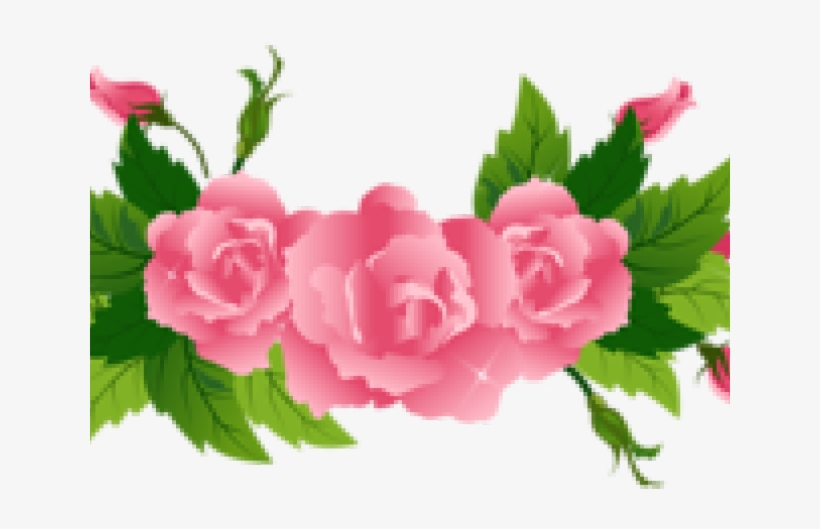 Ribbons Clipart Divider - Flowers And Ribbon Png, transparent png #2636903