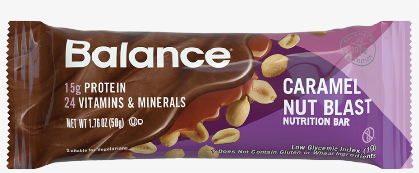 Caramel Nut Blast Balance Bar® - New Balance Bar Protein, transparent png #2638034