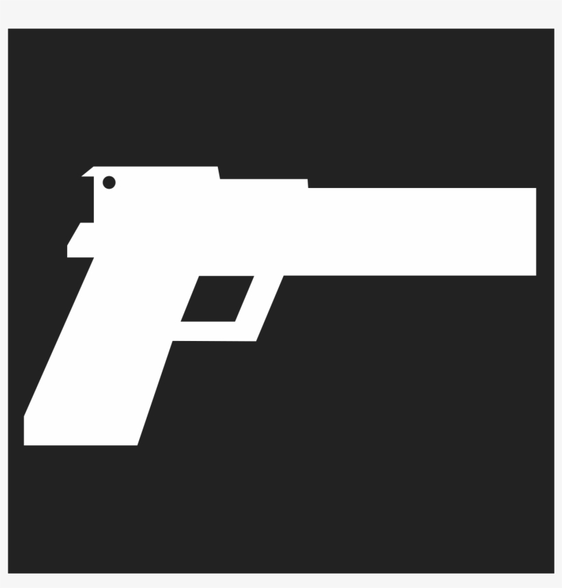 File - " 13 - Italy - Pistola Icona - Gun Icon - Beretta - Gun Icon White Png, transparent png #2638122