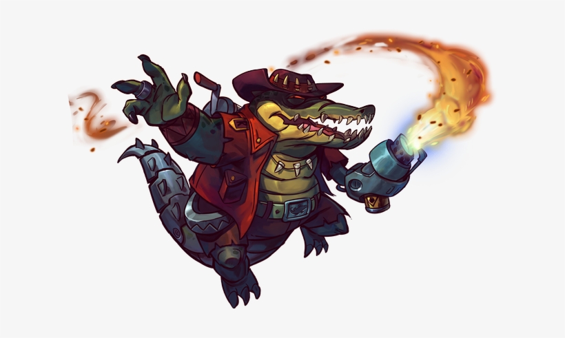 With His Trapping Hook And A Tail To Run Away From - Awesomenauts Smiles, transparent png #2638492