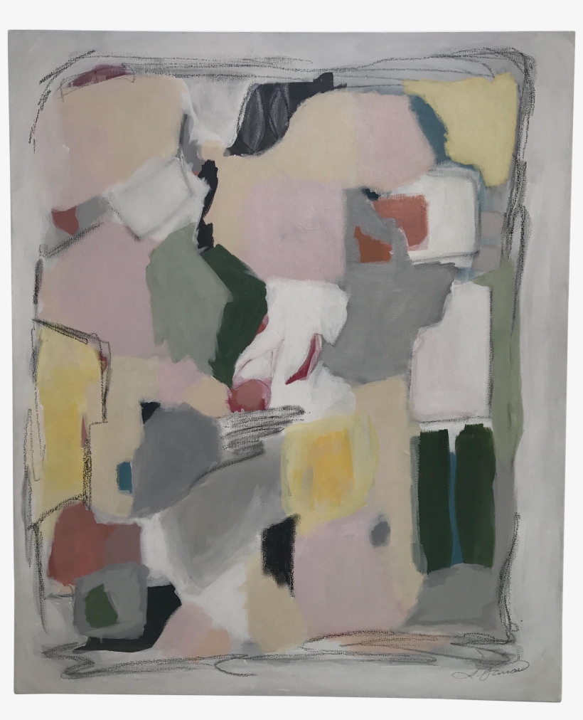 "limon" Mixed Media Painting By Sarah Farrar Through - Modern Art, transparent png #2639190