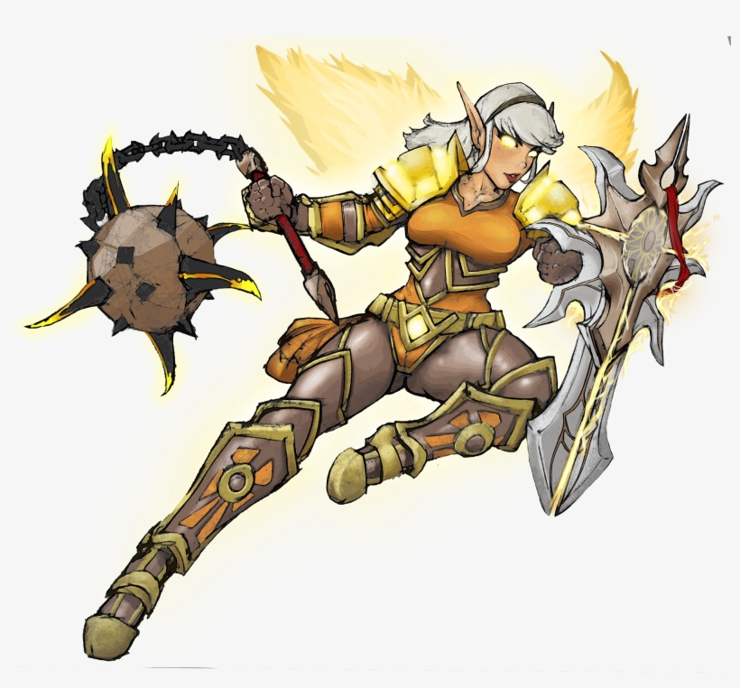 Artblood Elf Paladin - World Of Warcraft, transparent png #2639413