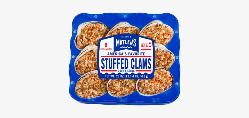 New England Style Stuffed Clams - Matlaw Clams, transparent png #2640629
