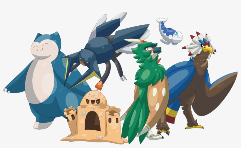 Pokemon Sun Team - Pokemon Sun Canon Team - Free Transparent PNG ...