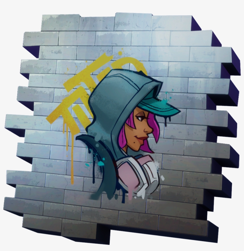 Teknique - Fortnite Teknique Spray Paint, transparent png #2642364