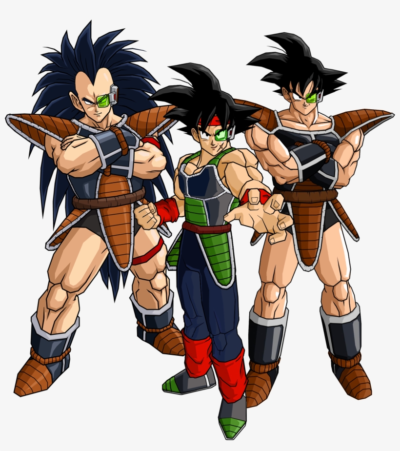 Guerreros Bardock Turles And Bardock - Raditz Turles Y Bardock, transparent png #2642656